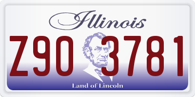 IL license plate Z903781