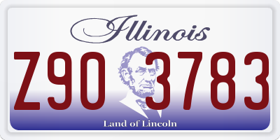 IL license plate Z903783