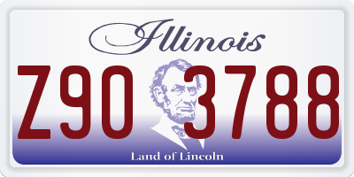 IL license plate Z903788