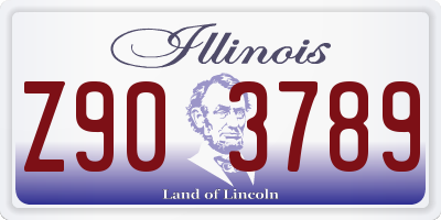 IL license plate Z903789
