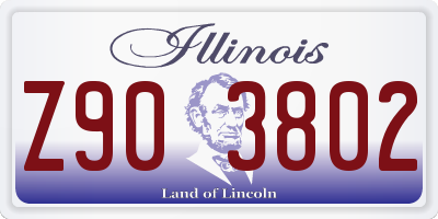 IL license plate Z903802