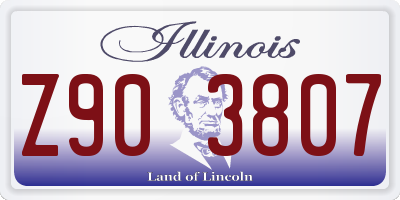 IL license plate Z903807