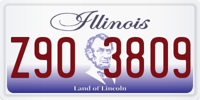 IL license plate Z903809