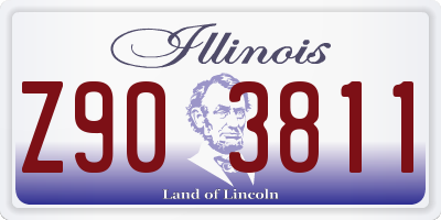 IL license plate Z903811