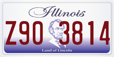 IL license plate Z903814