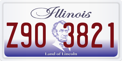 IL license plate Z903821