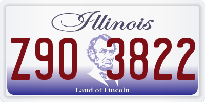 IL license plate Z903822