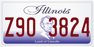 IL license plate Z903824