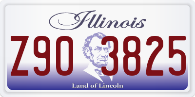 IL license plate Z903825