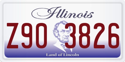 IL license plate Z903826