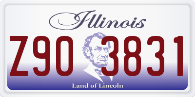 IL license plate Z903831