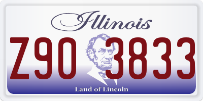IL license plate Z903833
