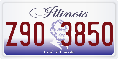 IL license plate Z903850