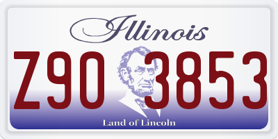 IL license plate Z903853