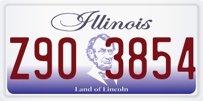 IL license plate Z903854