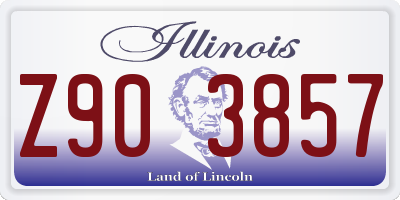 IL license plate Z903857