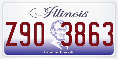 IL license plate Z903863