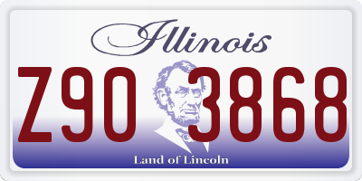 IL license plate Z903868