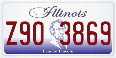 IL license plate Z903869