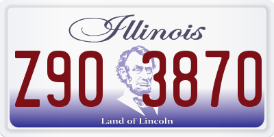 IL license plate Z903870