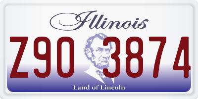 IL license plate Z903874