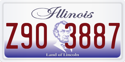 IL license plate Z903887