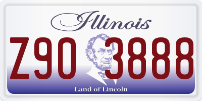 IL license plate Z903888