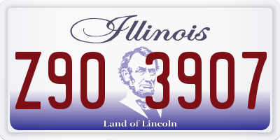 IL license plate Z903907