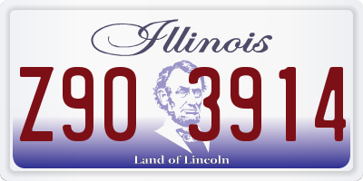 IL license plate Z903914