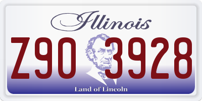 IL license plate Z903928