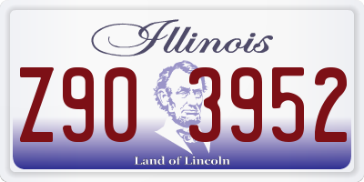 IL license plate Z903952