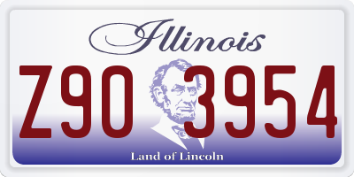 IL license plate Z903954