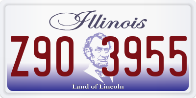 IL license plate Z903955