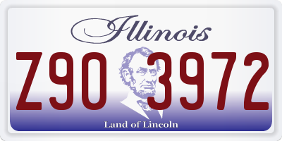 IL license plate Z903972