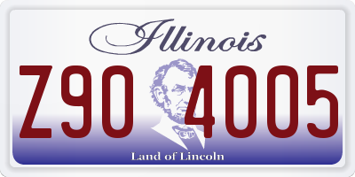 IL license plate Z904005