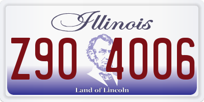 IL license plate Z904006