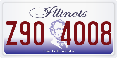 IL license plate Z904008