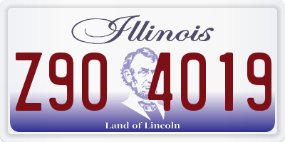 IL license plate Z904019