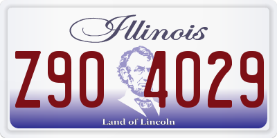 IL license plate Z904029