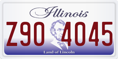 IL license plate Z904045