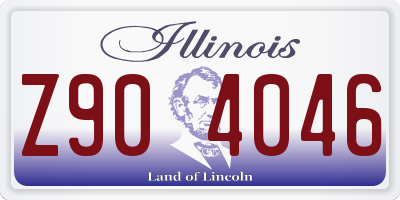 IL license plate Z904046