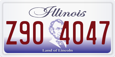 IL license plate Z904047