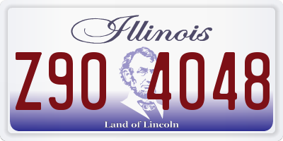 IL license plate Z904048