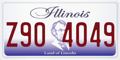 IL license plate Z904049