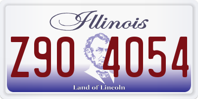 IL license plate Z904054