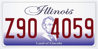 IL license plate Z904059