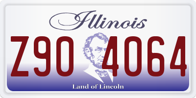 IL license plate Z904064
