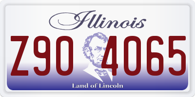 IL license plate Z904065