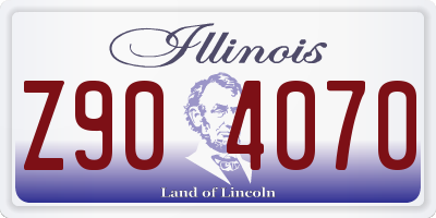 IL license plate Z904070