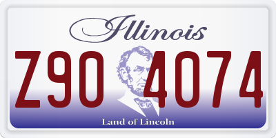 IL license plate Z904074